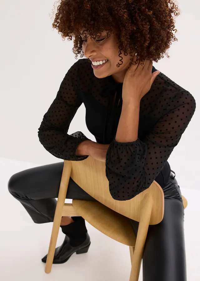 T-shirt en viscose extensible • noir • product-page.page-title-suffix
