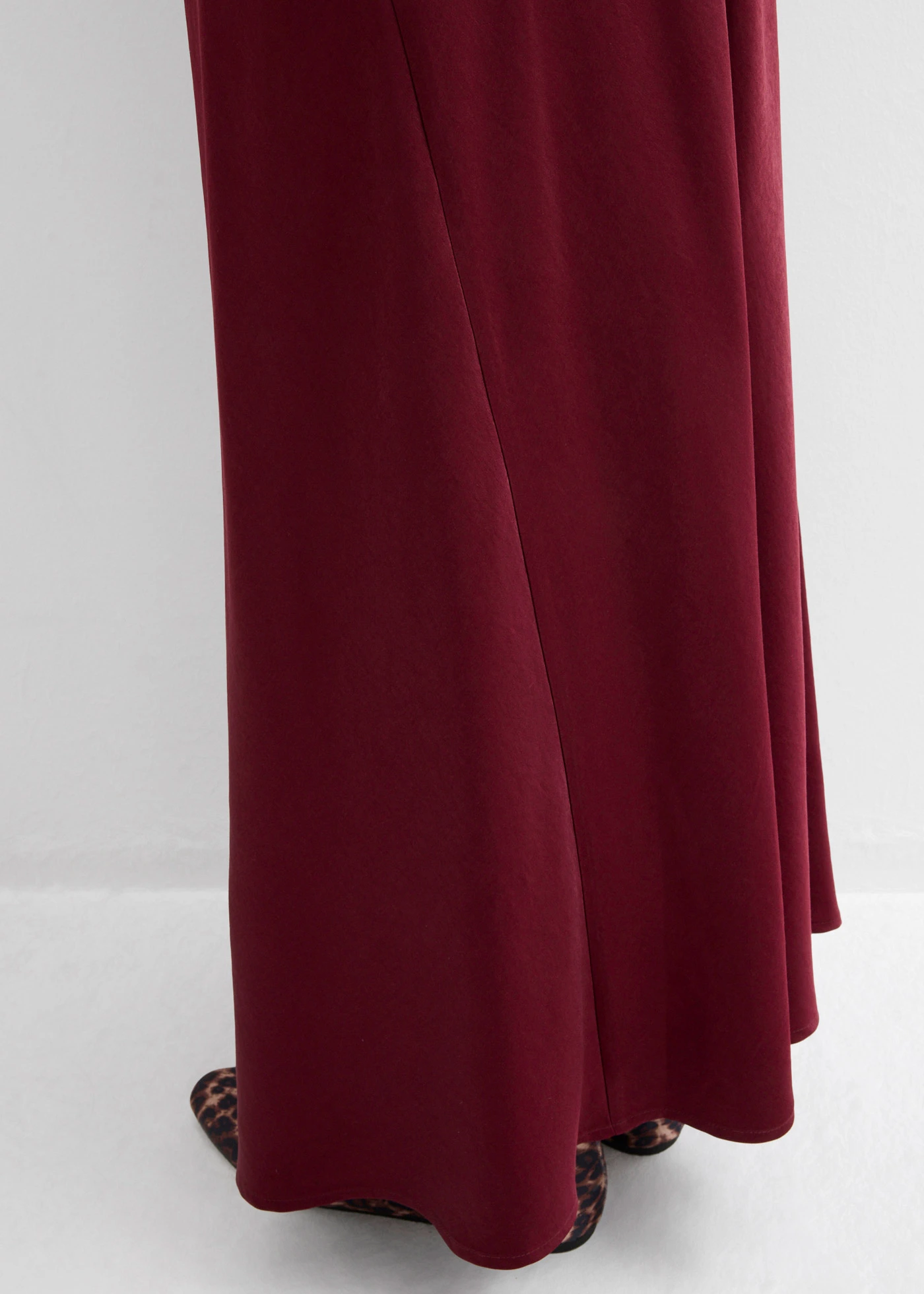 Těhotenská sukně ze saténu • tmavě bobulová • bonprix obchod