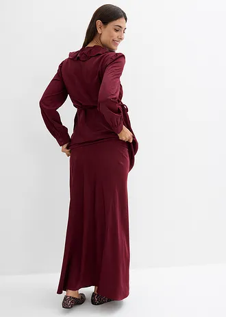 Těhotenská sukně ze saténu • tmavě bobulová • bonprix obchod