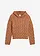 Pull doux en grosse maille contenant de la laine, Couleur: chocolat