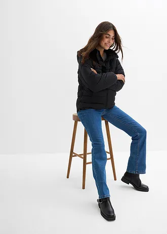 Těhotenská prošívaná bunda s nosicí vsadkou, vodoodpudivá 3 v 1 • černá • bonprix obchod
