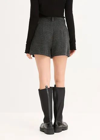 Šortky, barva: antracitový melír