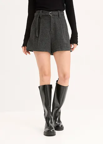 Šortky, barva: antracitový melír