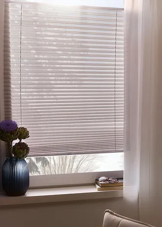 Verduisterend plisségordijn met klittenband • taupe • bonprix online shop