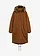 Vatovaná dlouhá parka, barva: koňakově hnědá