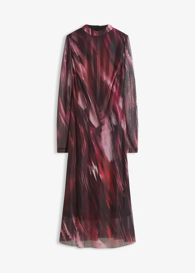 Rochie midi din mesh soft