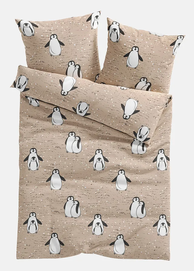Lenjerie de pat cu pinguini