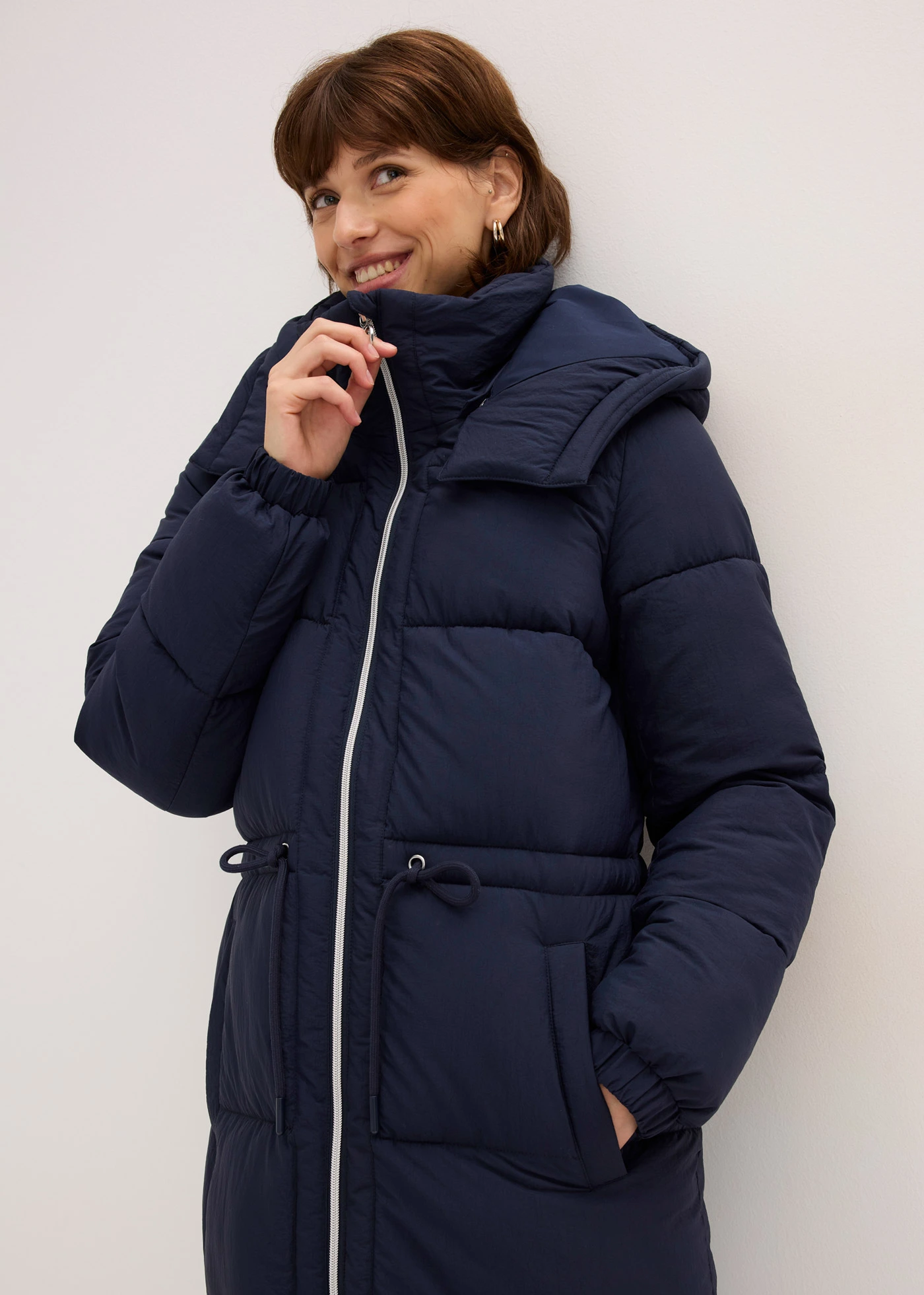 Voděodolný prošívaný kabát • inkoustově modrá • bonprix obchod