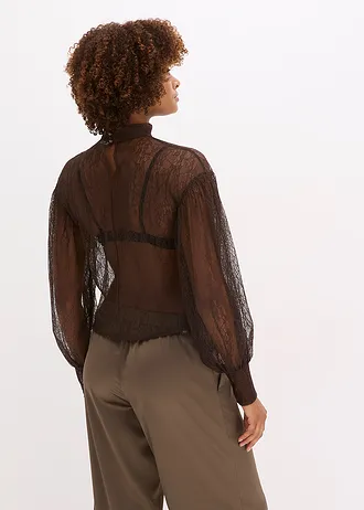 Longsleeve, Kleur: donkerbruin