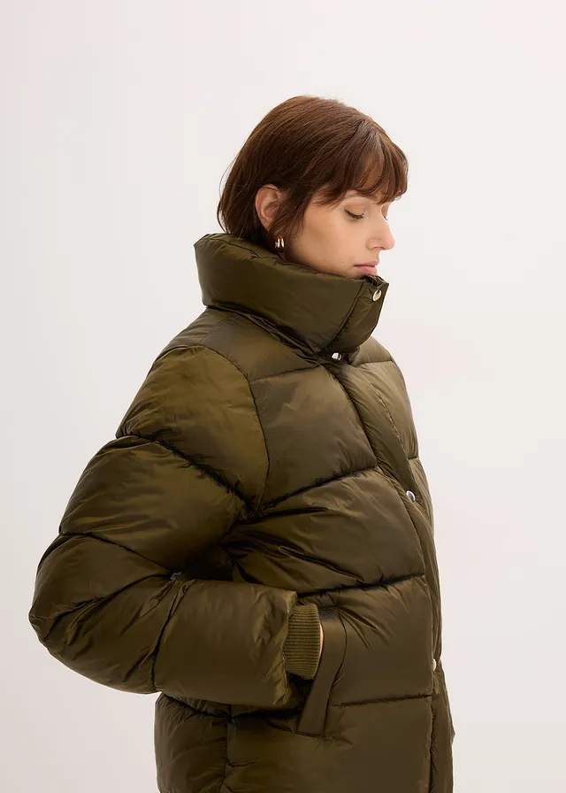 Oversized gewatteerde jas • olijfgroen • product-page.page-title-suffix