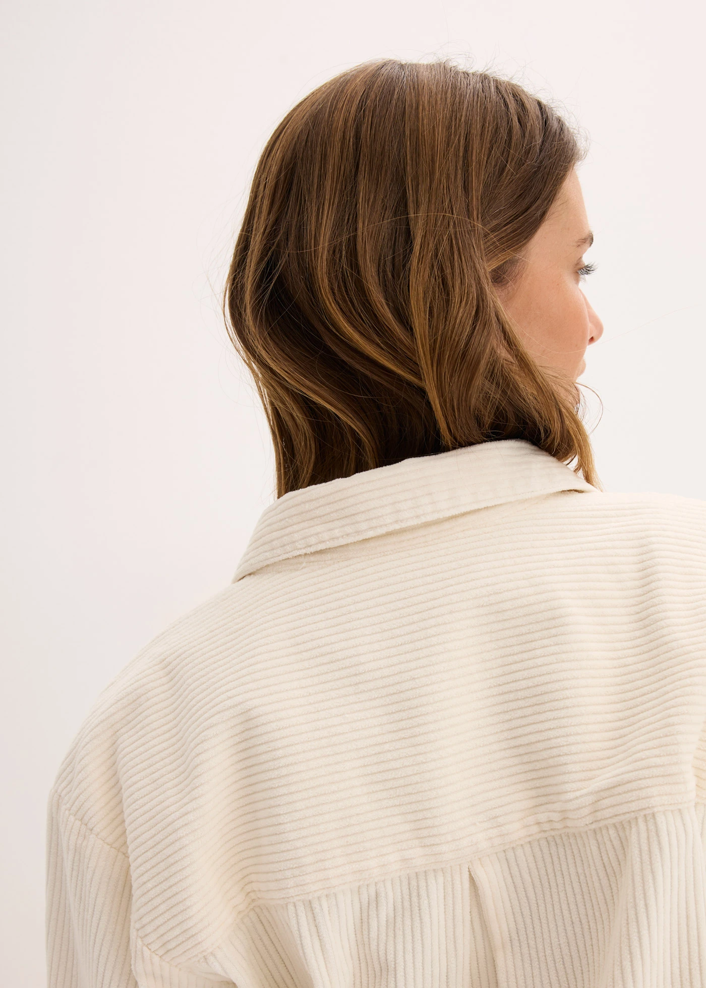 Manšestrová košile z bavlny • perlově bílá • bonprix obchod