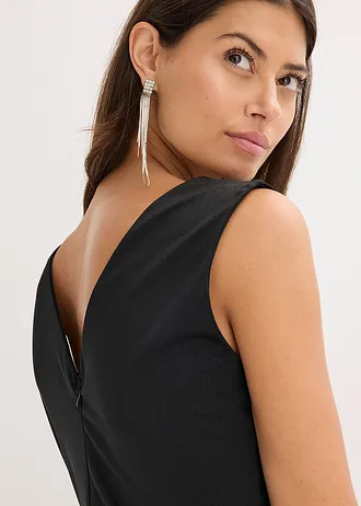Robe en jersey avec une application en strass • noir • Boutique bonprix