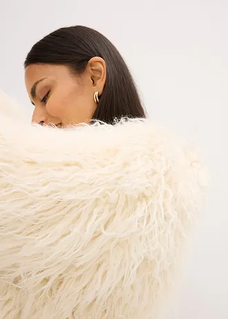 Oversize bunda z umělé kožešiny • perlově bílá • bonprix obchod