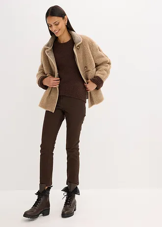 Bunda Teddy • svetlá khaki • obchod bonprix