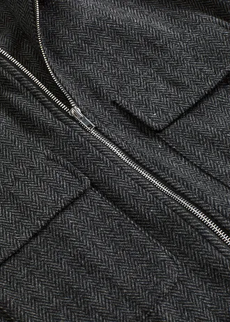 Krátká bunda • antracitová melír • bonprix obchod