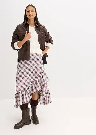 Bő pulóver rojtokkal, szín: gyöngyfehér