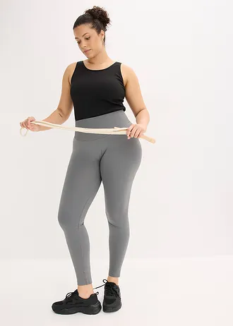 Naadloze scrunch sportlegging, Kleur: rookgrijs