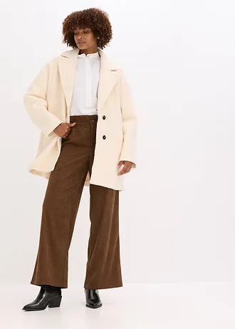 Corduroy broek met wijde pijpen • bruin • bonprix online shop