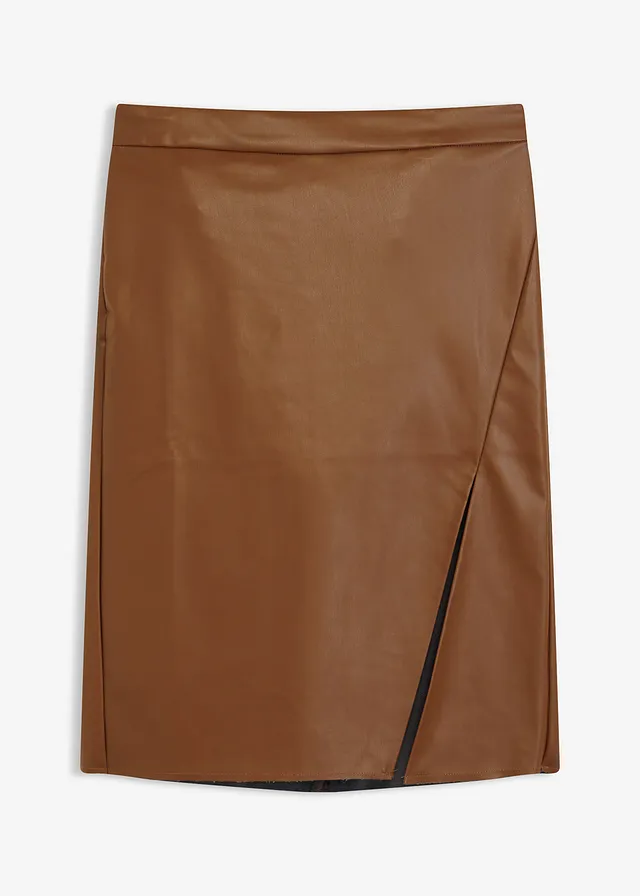 Ceruzková sukňa z koženky