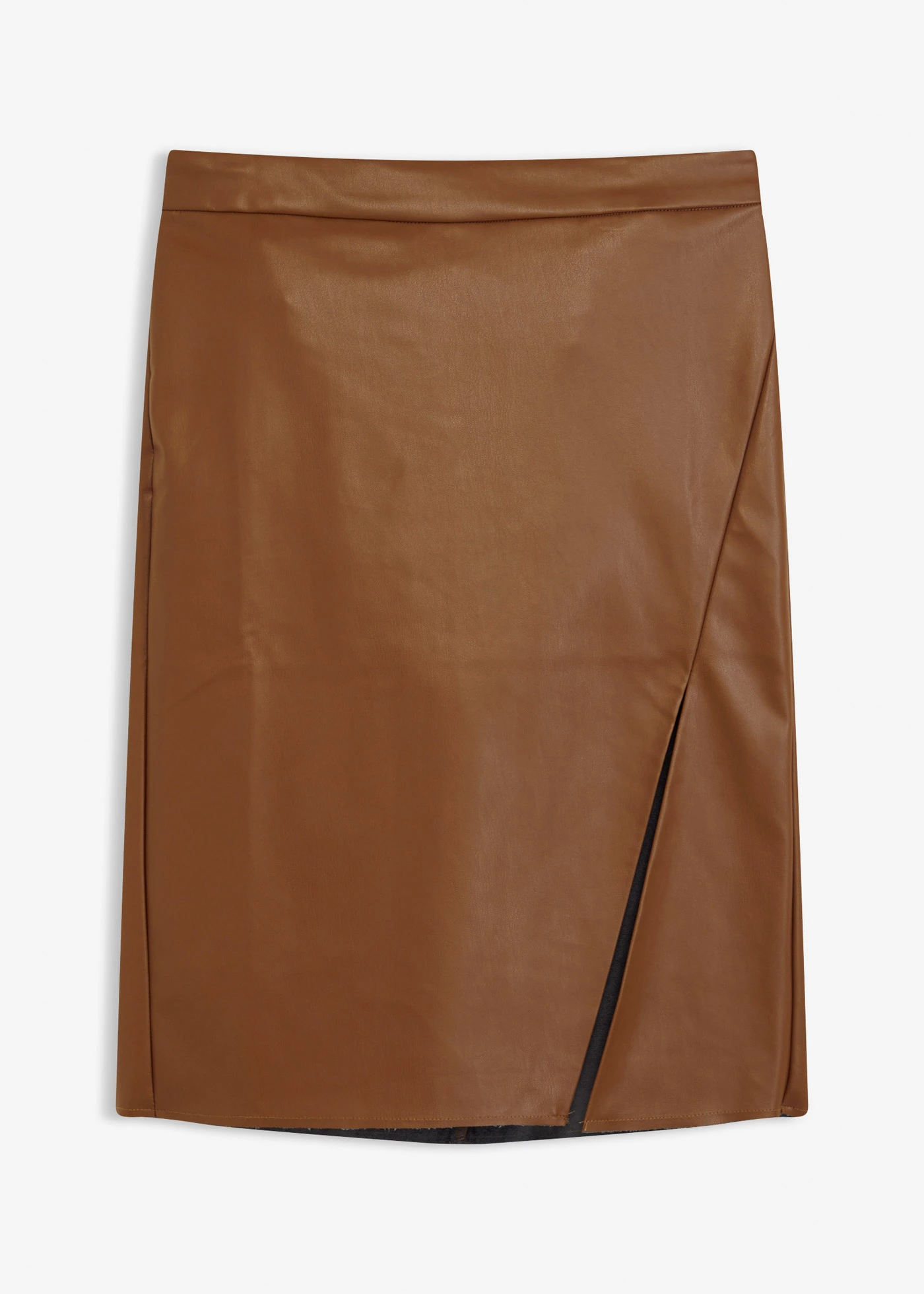 Pouzdrová sukně z umělé kůže • pimentová hnědá • bonprix obchod