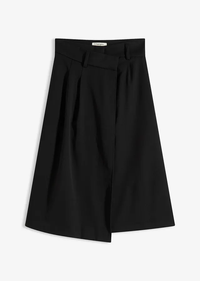 Fustă midi din material cu viscoză