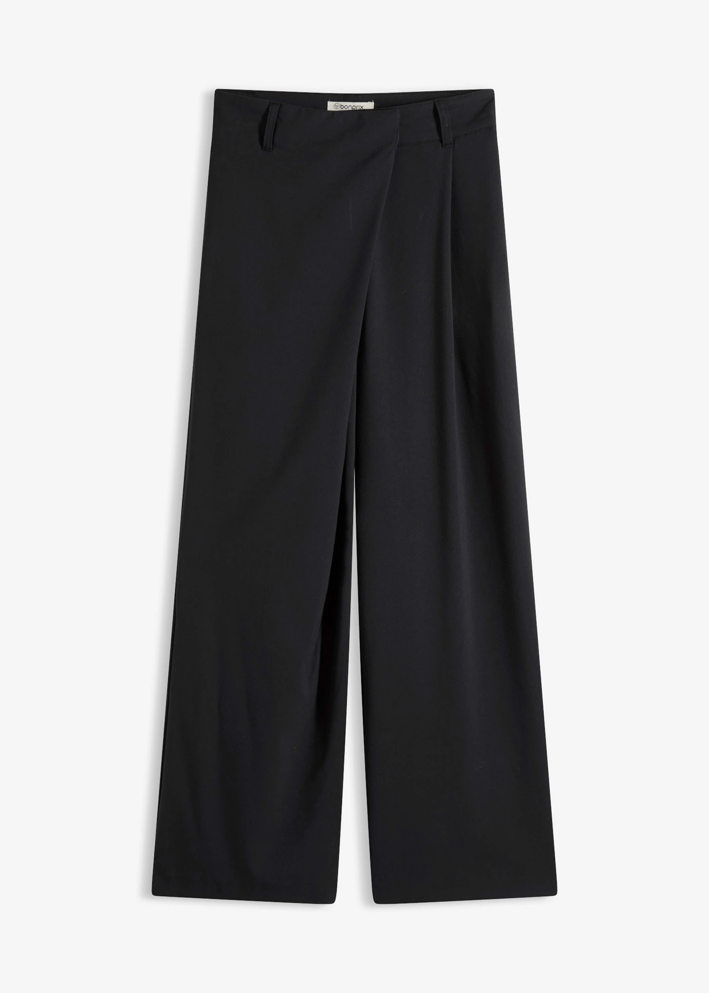 Kalhoty Marlene ze splývavé viskózové směsi • černá • bonprix obchod