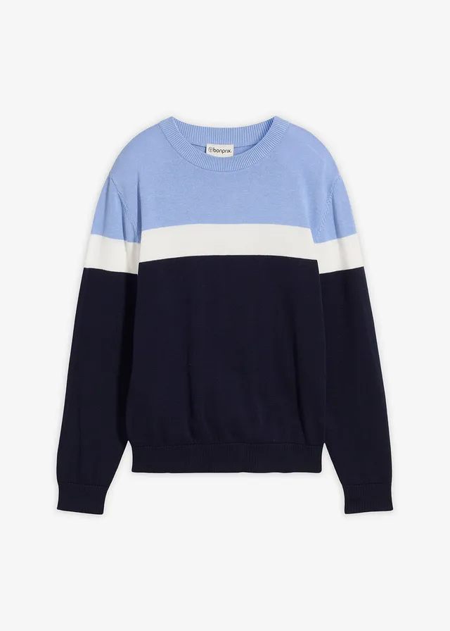 Jemne pletený pulóver z čistej bavlny