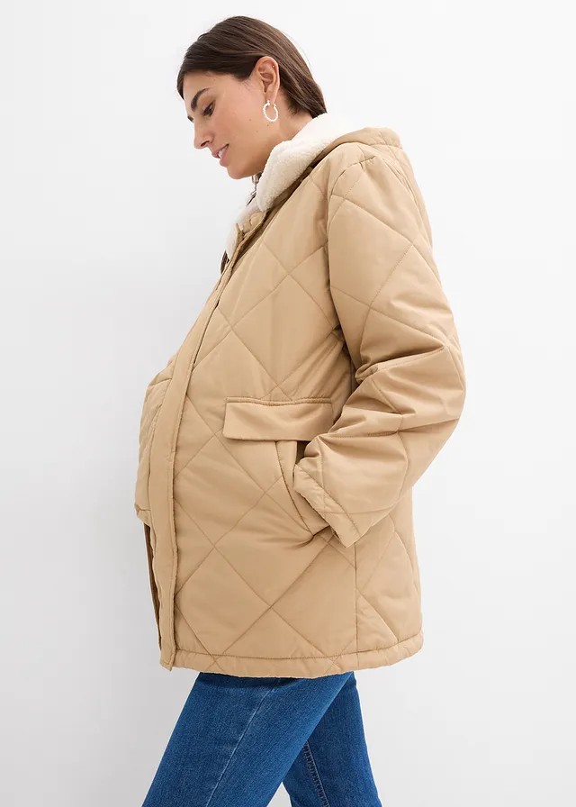 Parka de grossesse et de portage 6-en-1 avec gilet sans manches amovible • camel mat • product-page.page-title-suffix