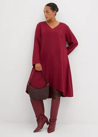 Šaty z padavého lyocellu, farba: slivkovo červená