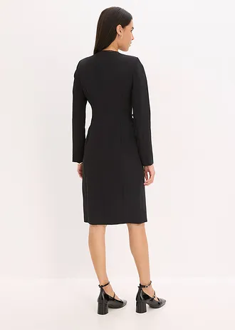 Blejzrové šaty s krajkovým lemem, barva: černá