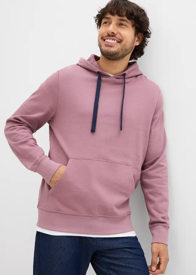 Hoodie van katoen, Kleur: mat violet
