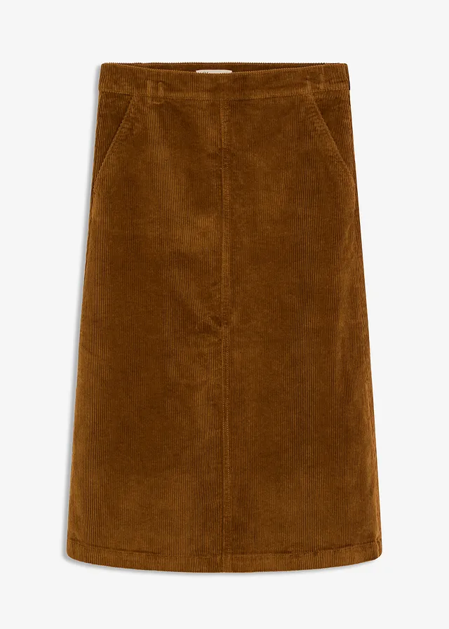 Corduroy midirok