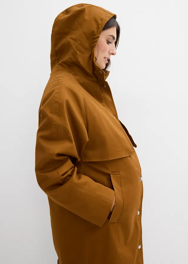 Manteau de grossesse et de portage déperlant 6-en-1 avec gilet intérieur amovible • chocolat • product-page.page-title-suffix