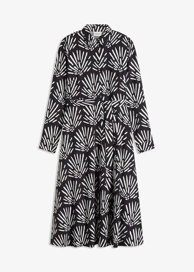 Robe midi en viscose fluide