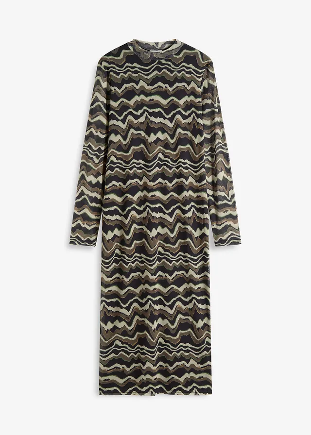 Rochie midi din mesh moale