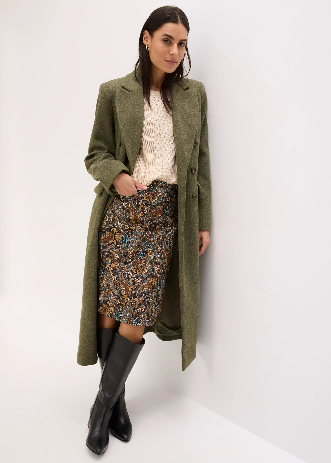 Pull sans manches en coton mélangé • sable chiné • Boutique bonprix