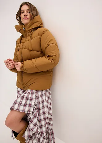 Voděodolná prošívaná bunda • koňakově hnědá • bonprix obchod