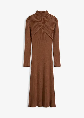 Robe en maille douce, viscose majoritaire