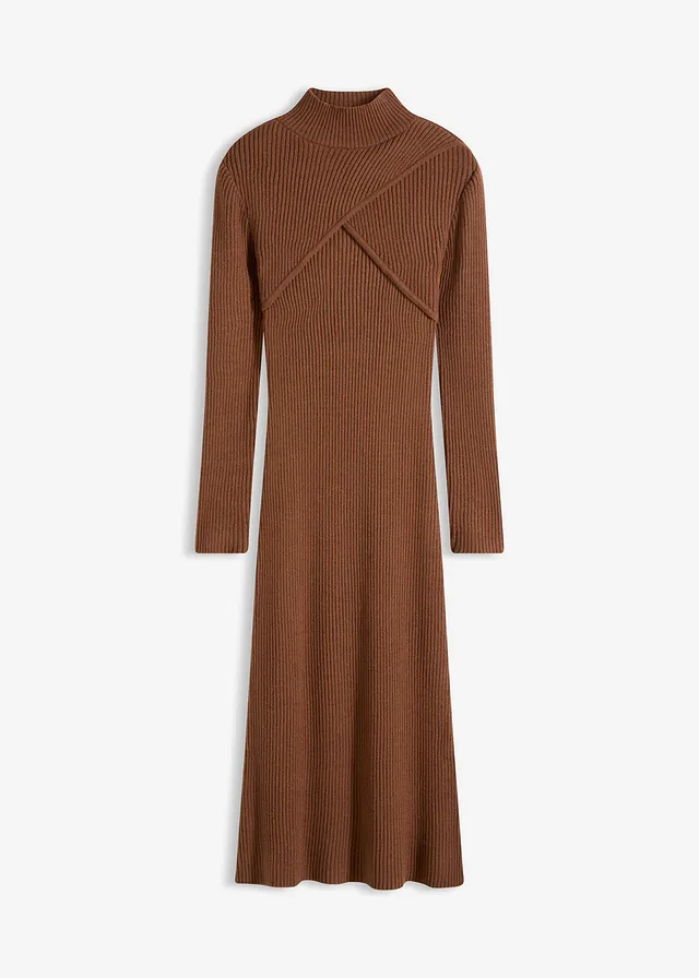 Robe en maille douce, viscose majoritaire