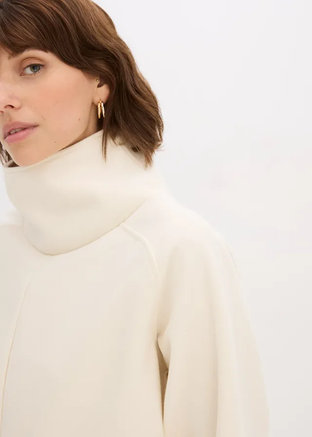 Pull col boule • blanc nacré • product-page.page-title-suffix