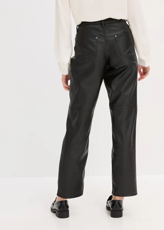 Pantalon enduit à taille élastiquée • noir • product-page.page-title-suffix