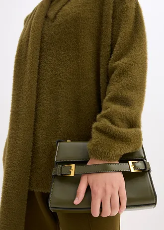 Oversize svetr s šálou • zemitá olivová • bonprix obchod