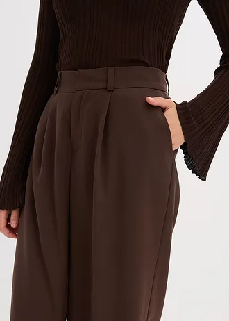 Kalhoty Marlene • tmavě hnědá • bonprix obchod