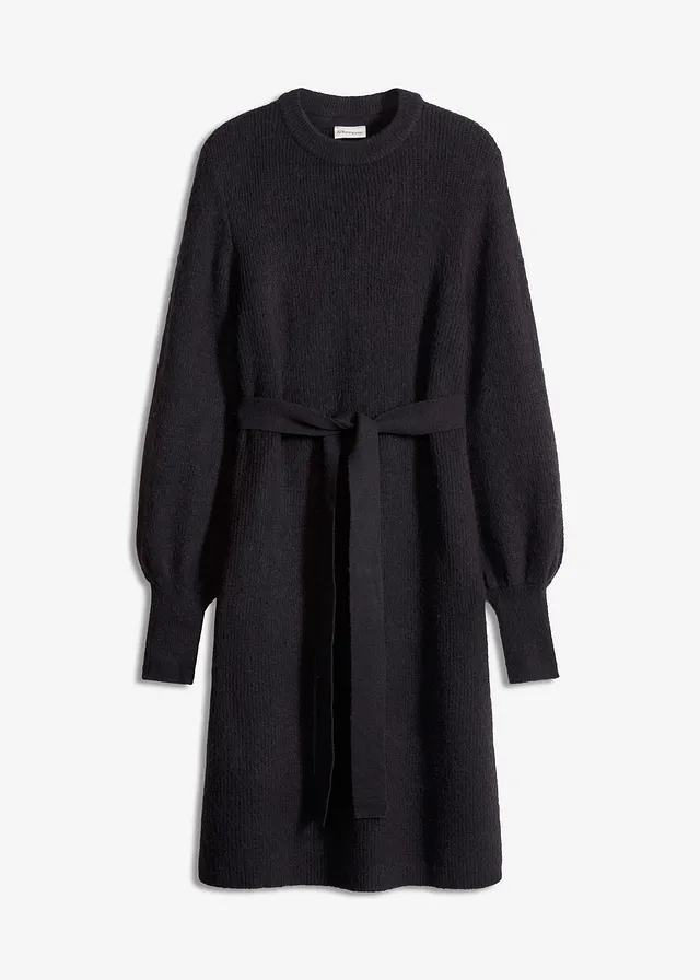 Robe en maille, Couleur: noir