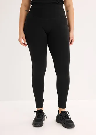 Bezešvé sportovní legíny • černá plus size • bonprix obchod