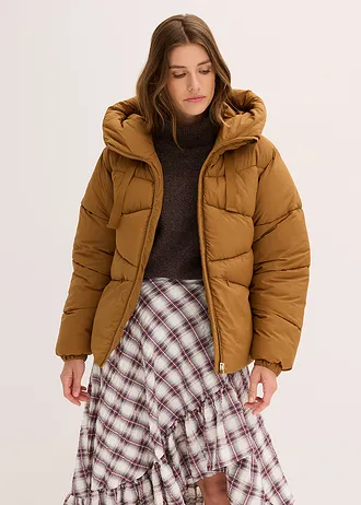 Vízlepergető steppelt dzseki • konyakbarna • bonprix áruház