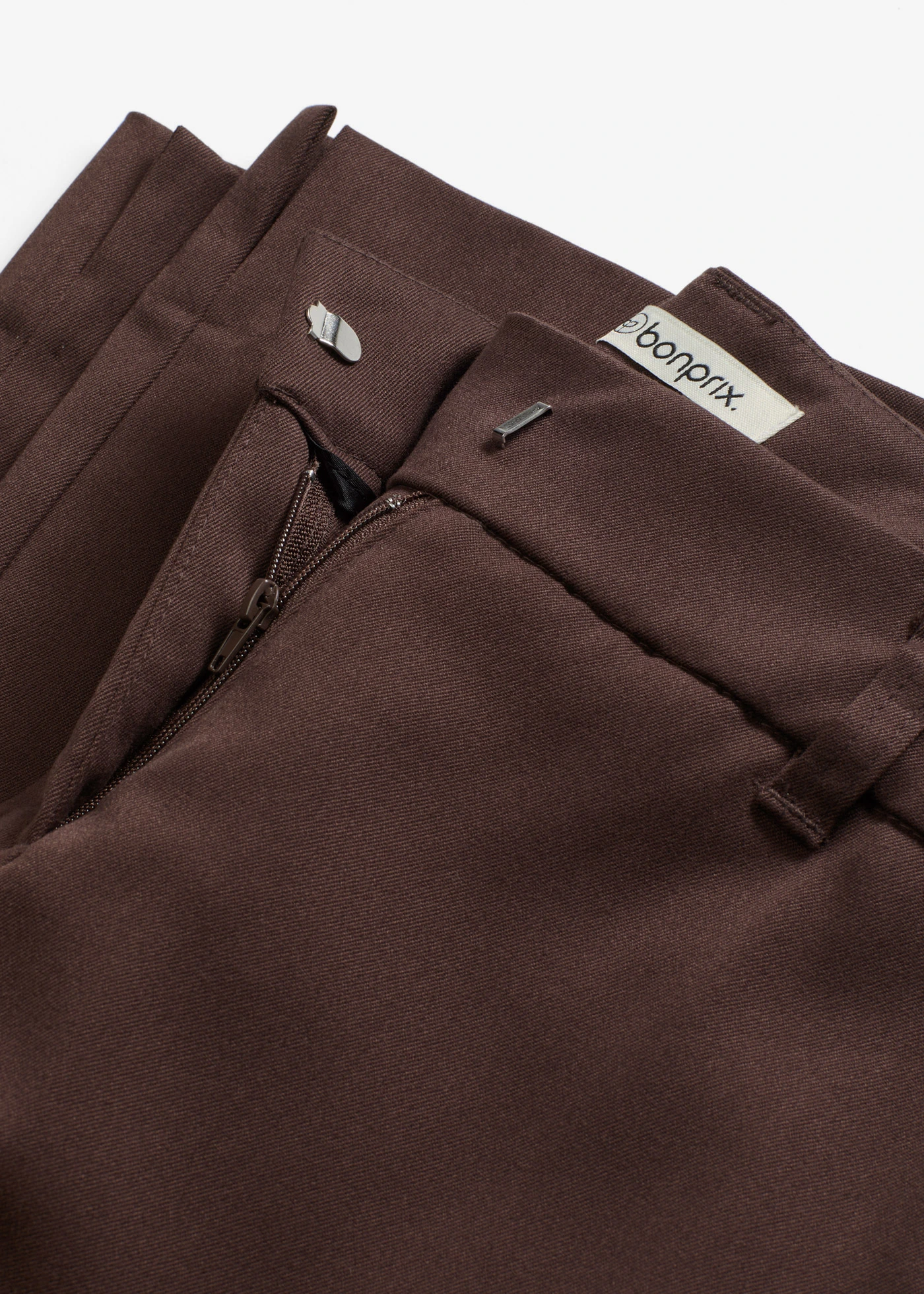 Pantalon de tailleur avec fentes • marron foncé • Boutique bonprix
