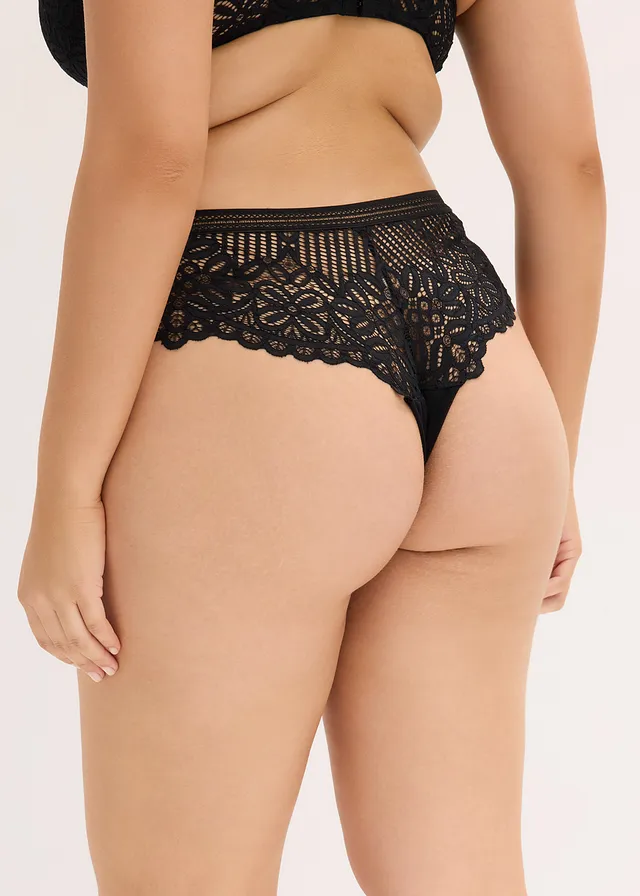 Culotte en dentelle raffinée, Couleur: noir