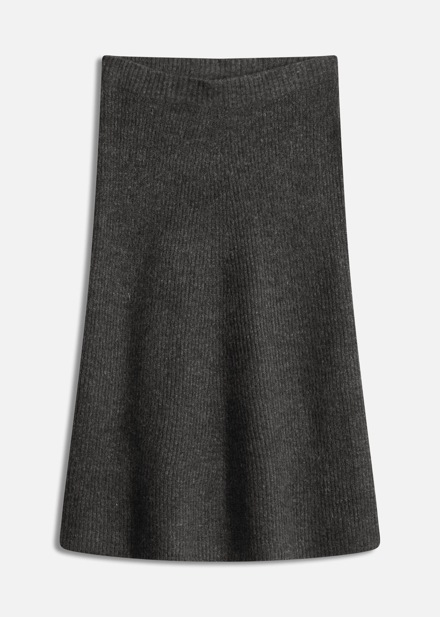 Gebreide midi rok • antraciet gemêleerd • bonprix online shop