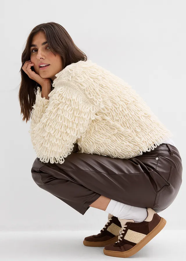 Gilet en grosse maille • naturel • product-page.page-title-suffix